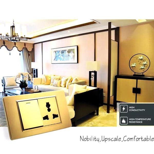 Multi Faction Lighting Electrical Wall Switch And Socket Large Panel